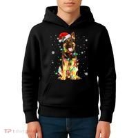 German Shepherd Dog Tree Christmas Sweater Xmas Dogs Gifts TShirt Kids Hoodie thumb 4