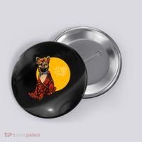 German Shepherd Dog Autumn leaves Blanket Hello Fall Button thumb 0