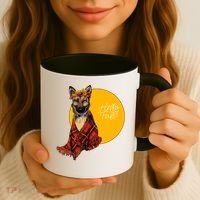 German Shepherd Dog Autumn leaves Blanket Hello Fall Coffee Mug thumb 3