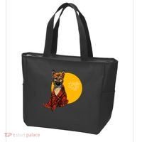 German Shepherd Dog Autumn leaves Blanket Hello Fall Tote Bag thumb 3