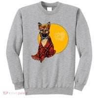 German Shepherd Dog Autumn leaves Blanket Hello Fall Sweatshirt thumb 0
