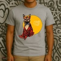 German Shepherd Dog Autumn leaves Blanket Hello Fall T-Shirt thumb 3