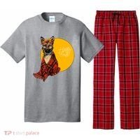 German Shepherd Dog Autumn leaves Blanket Hello Fall Pajama Set thumb 0