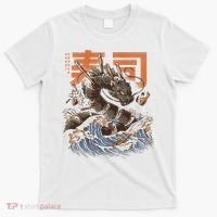 Great Sushi Dragon Japanese Food Kawaii Dragon Anime Sushi T-Shirt thumb 0