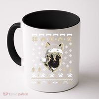 Ger Shepherd Dog Ugly Christmas Sweater Xmas Coffee Mug thumb 0