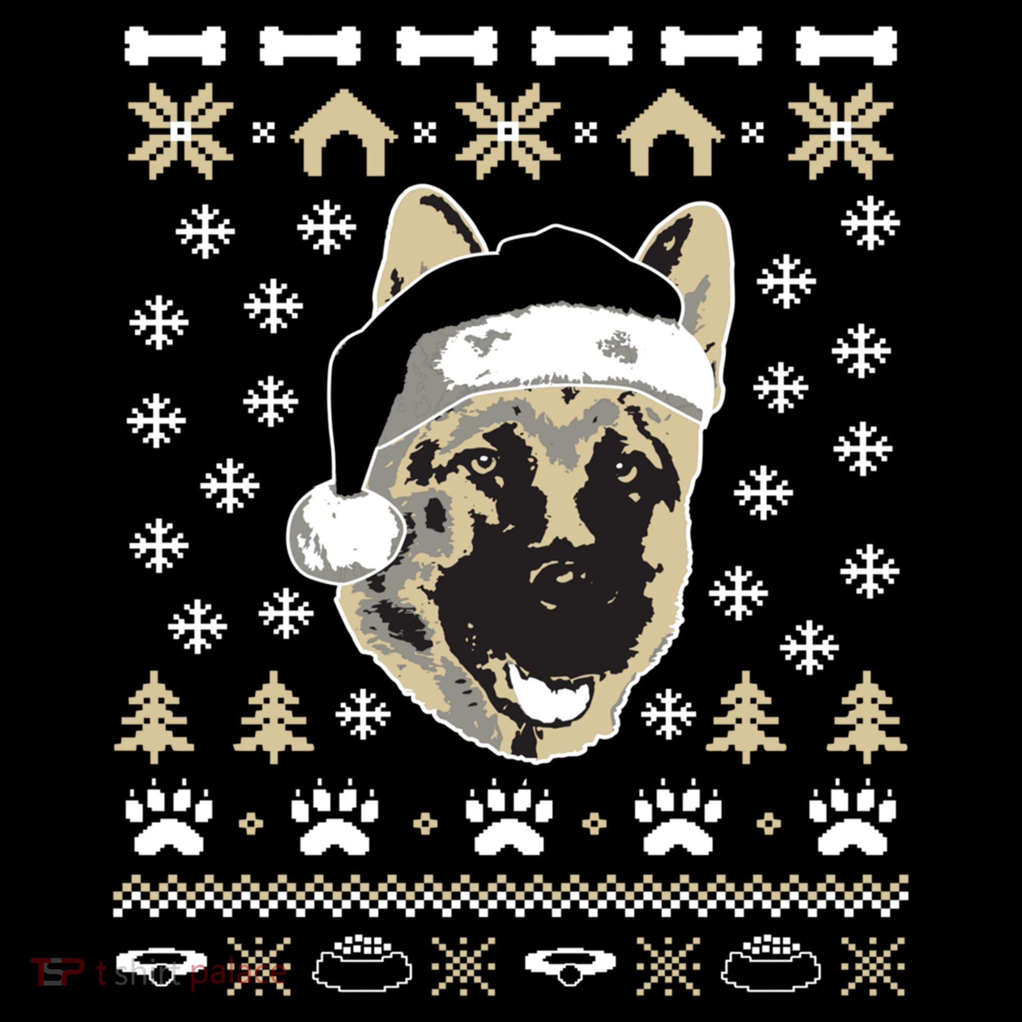 Ger Shepherd Dog Ugly Christmas Sweater Xmas Coffee Mug
