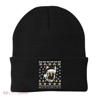 Ger Shepherd Dog Ugly Christmas Sweater Xmas Beanie