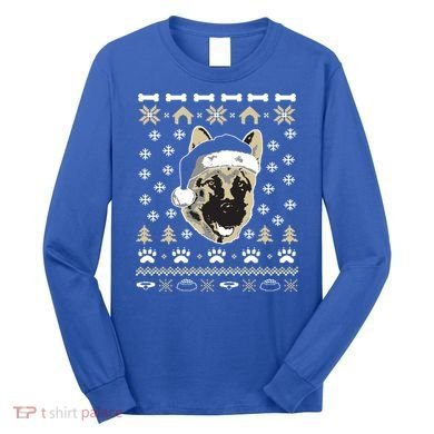 Ger Shepherd Dog Ugly Christmas Sweater Xmas Long Sleeve Shirt