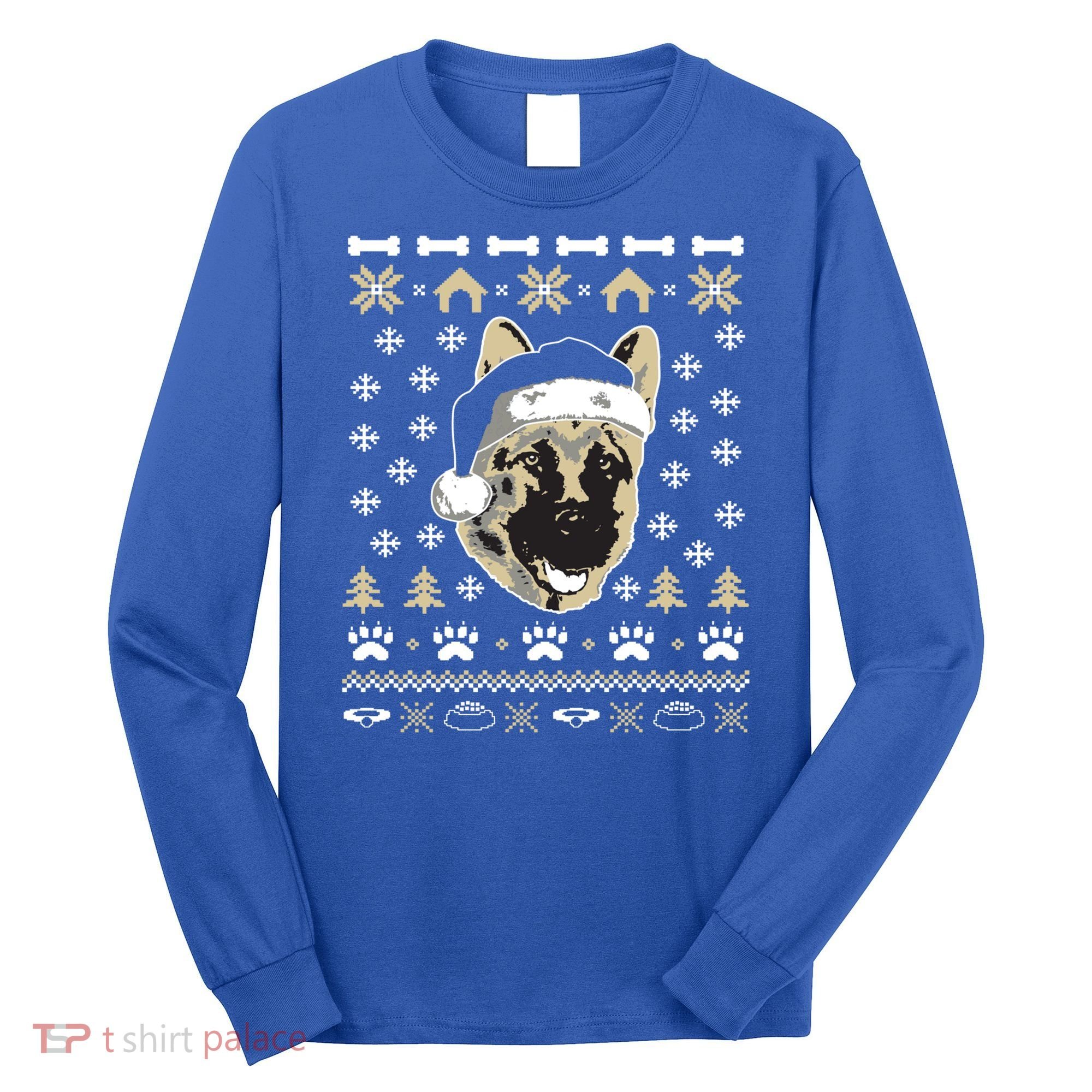 Ger Shepherd Dog Ugly Christmas Sweater Xmas Long Sleeve Shirt