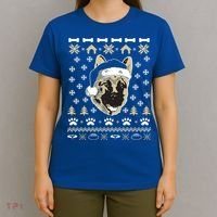 Ger Shepherd Dog Ugly Christmas Sweater Xmas T-Shirt thumb 4