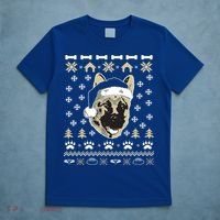 Ger Shepherd Dog Ugly Christmas Sweater Xmas T-Shirt thumb 5