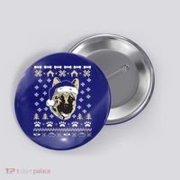 Ger Shepherd Dog Ugly Christmas Sweater Xmas Button thumb 0