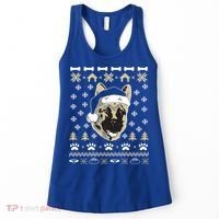 Ger Shepherd Dog Ugly Christmas Sweater Xmas Women's Tank Top thumb 0