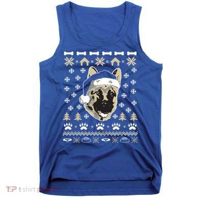 Ger Shepherd Dog Ugly Christmas Sweater Xmas Tank Top