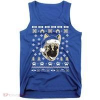 Ger Shepherd Dog Ugly Christmas Sweater Xmas Tank Top thumb 0