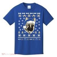 Ger Shepherd Dog Ugly Christmas Sweater Xmas Kids T-Shirt thumb 0