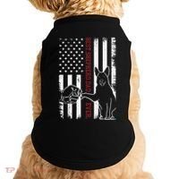 German Shepherd Dad Dog American Flag Doggie Tank thumb 0