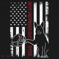 German Shepherd Dad Dog American Flag Apron thumb 3