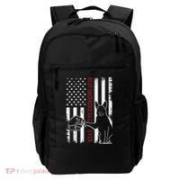 German Shepherd Dad Dog American Flag Backpack thumb 0