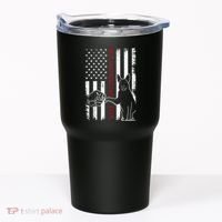 German Shepherd Dad Dog American Flag Tumbler thumb 0