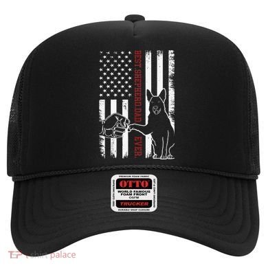 German Shepherd Dad Dog American Flag Hat