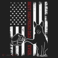 German Shepherd Dad Dog American Flag Hat thumb 2