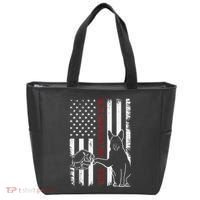 German Shepherd Dad Dog American Flag Tote Bag thumb 0