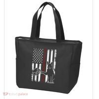 German Shepherd Dad Dog American Flag Tote Bag thumb 3