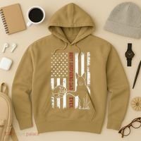 German Shepherd Dad Dog American Flag Hoodie thumb 3