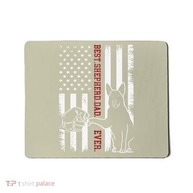 German Shepherd Dad Dog American Flag Mousepad