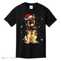 German Shepherd Dog Tree Christmas Sweater Xmas Dogs Gifts Kids T-Shirt thumb 0