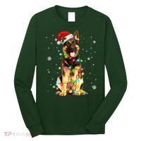 German Shepherd Dog Tree Christmas Sweater Xmas Dogs Gifts Long Sleeve Shirt thumb 0