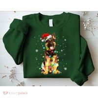 German Shepherd Dog Tree Christmas Sweater Xmas Dogs Gifts Sweatshirt thumb 2