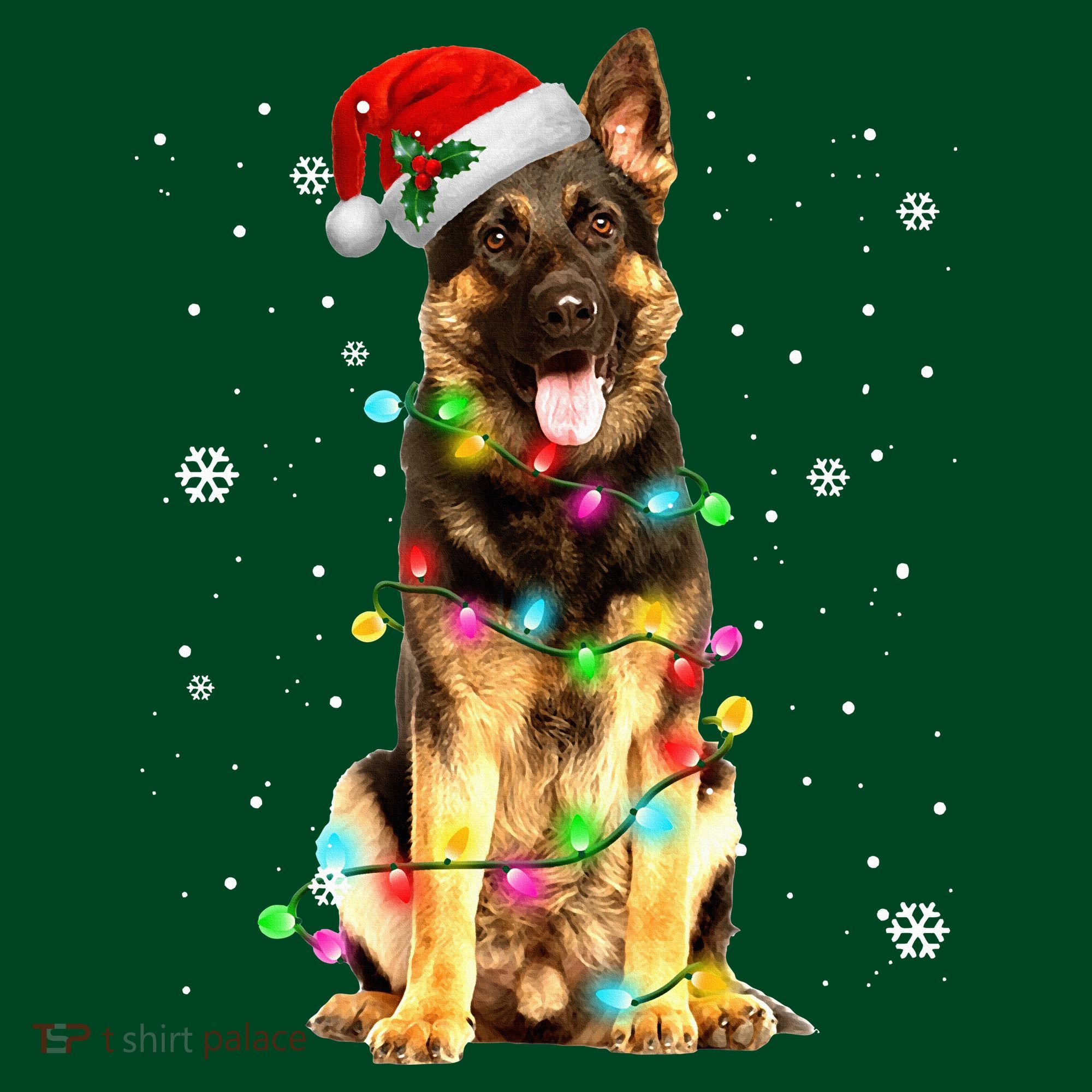 German Shepherd Dog Tree Christmas Sweater Xmas Dogs Gifts Sweatshirt