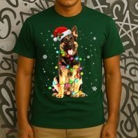 German Shepherd Dog Tree Christmas Sweater Xmas Dogs Gifts T-Shirt thumb 3