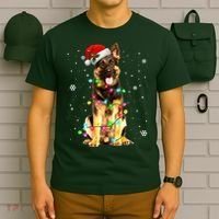 German Shepherd Dog Tree Christmas Sweater Xmas Dogs Gifts T-Shirt thumb 6