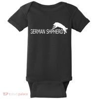German Shepherd Dog Logo Baby Bodysuit thumb 0