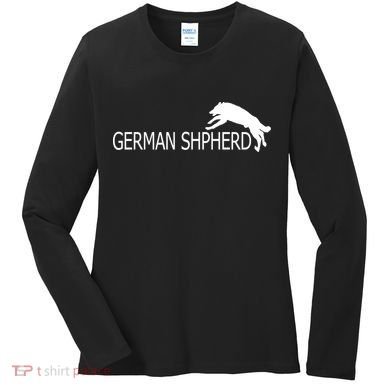 German Shepherd Dog Logo Women's Long Sleeve Shirt
