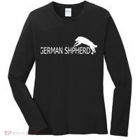 German Shepherd Dog Logo Women's Long Sleeve Shirt thumb 0