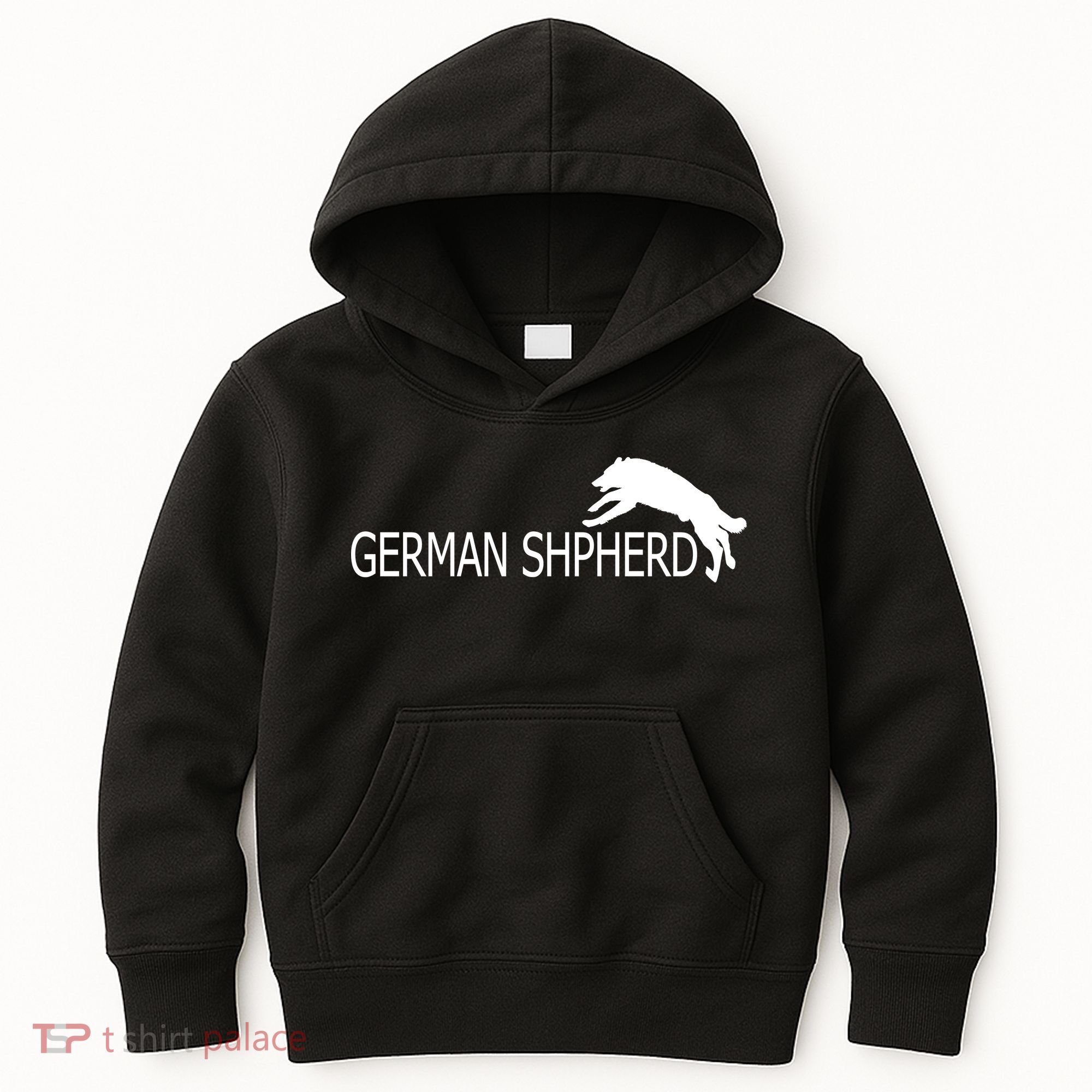 German Shepherd Dog Logo Kids Hoodie