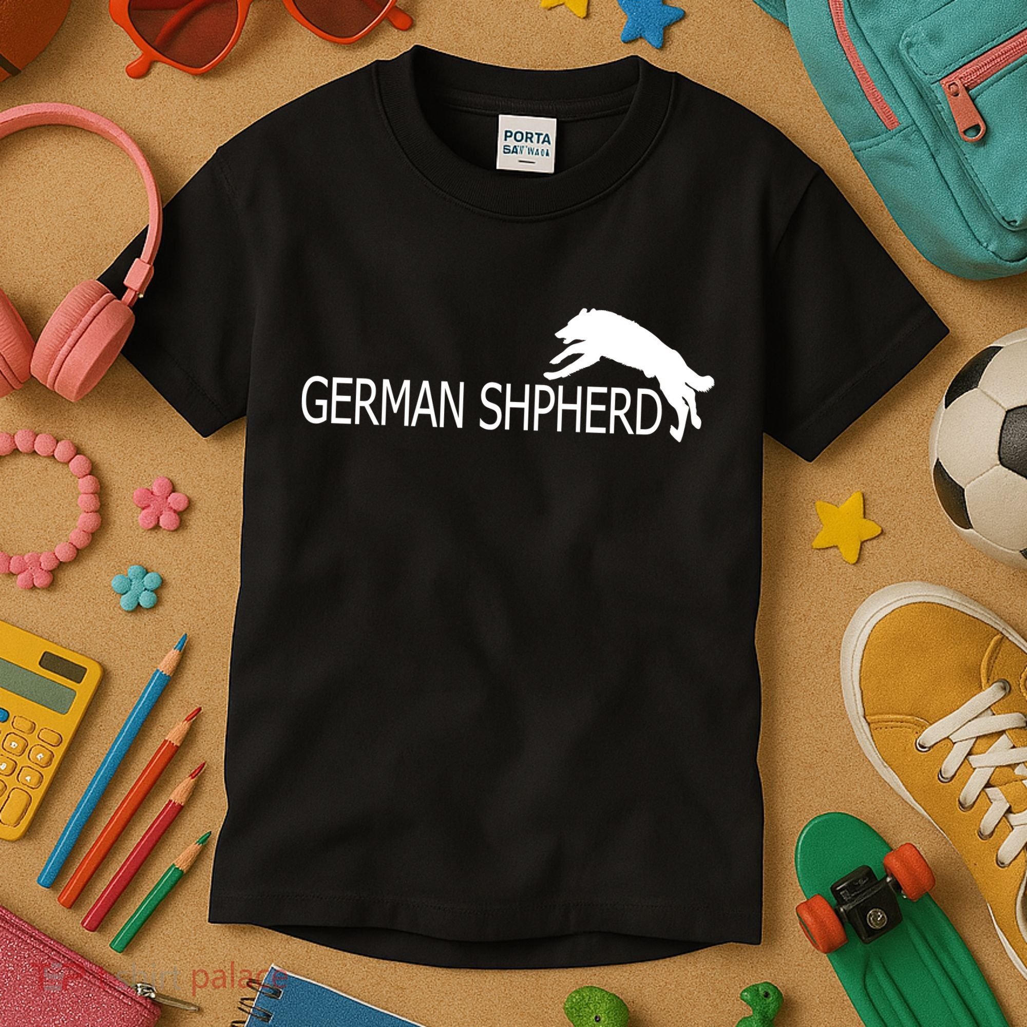 German Shepherd Dog Logo Kids T-Shirt
