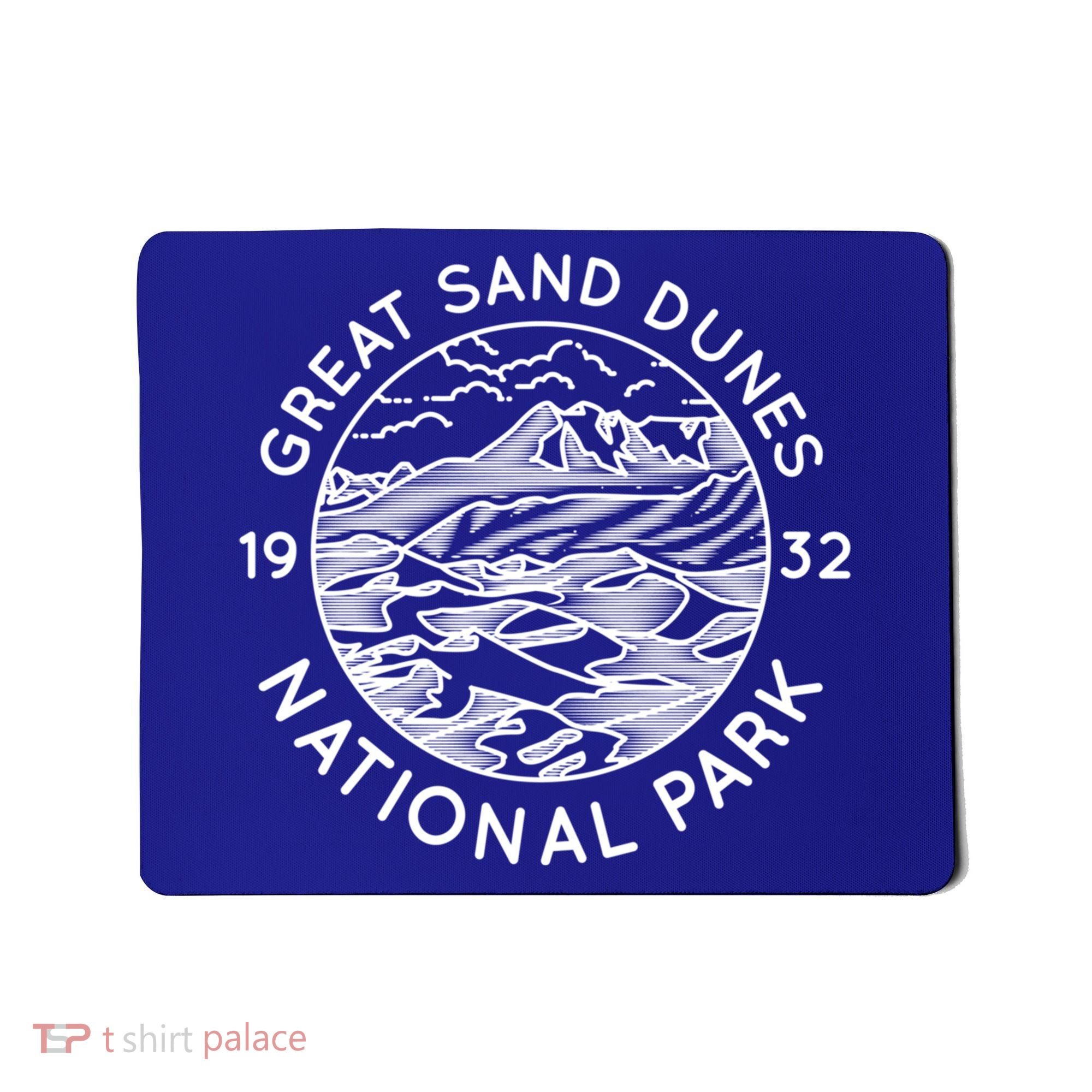 Great Sand Dunes National Park Cool White Line Art Outdoor Great Gift Mousepad