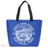 Great Sand Dunes National Park Cool White Line Art Outdoor Great Gift Tote Bag thumb 0