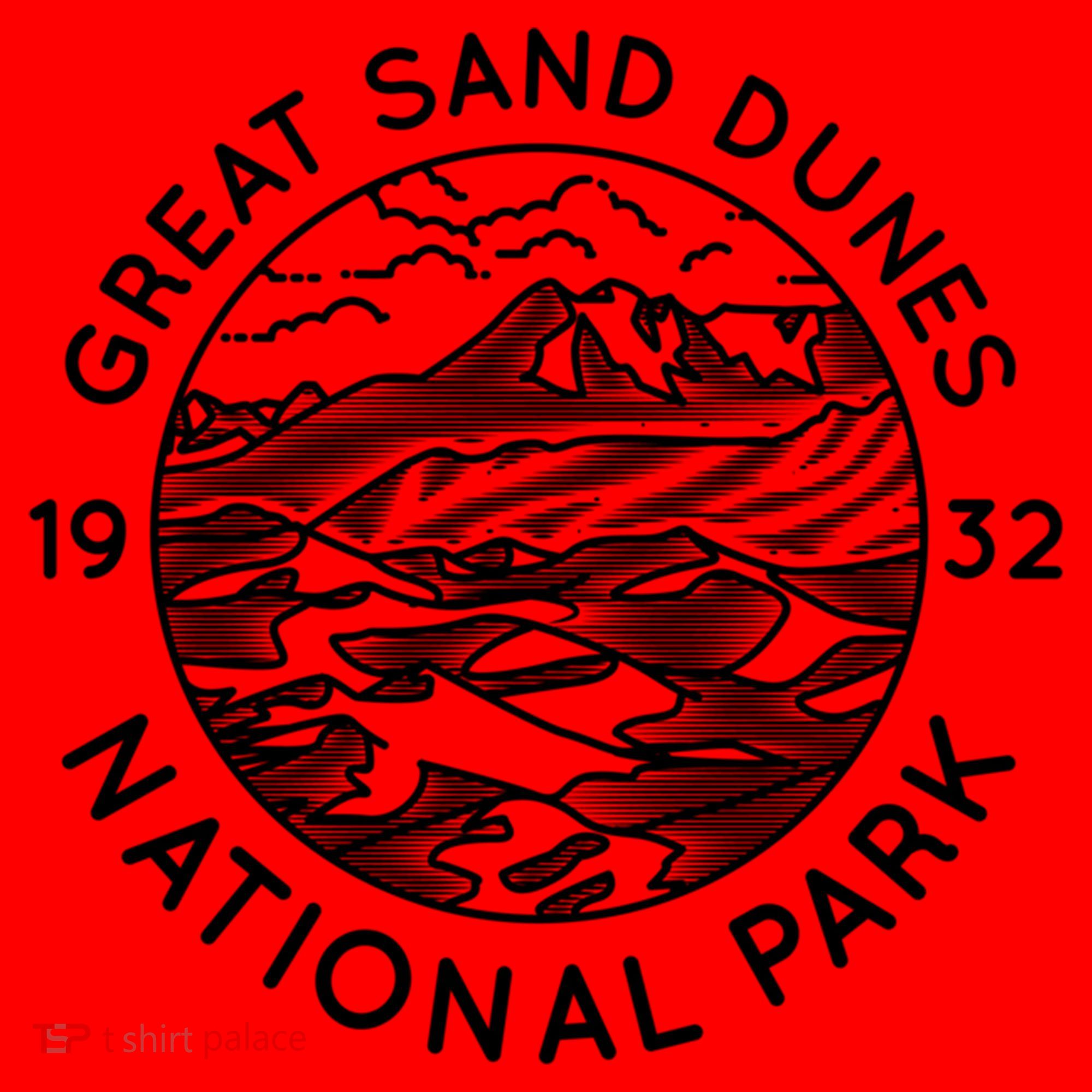 Great Sand Dunes National Park Cool White Line Art Outdoor Great Gift Santa Hat