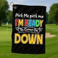 Game Show Enthusiast Ready for the Spotlight Golf Towel thumb 1