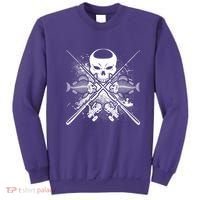 Grunge Skull Fish Bone Fishing Sweatshirt thumb 0