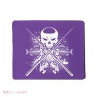 Grunge Skull Fish Bone Fishing Mousepad thumb 0