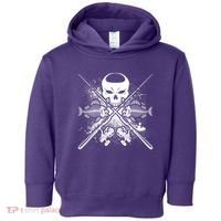 Grunge Skull Fish Bone Fishing Toddler Hoodie thumb 0