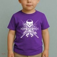 Grunge Skull Fish Bone Fishing Toddler T-Shirt thumb 2