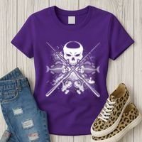 Grunge Skull Fish Bone Fishing Women's T-Shirt thumb 3